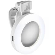 Porodo Mini Mirror Ring Light Clip White - PD-LFST153-WH