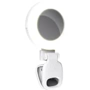 Porodo Mini Mirror Ring Light Clip White - PD-LFST153-WH
