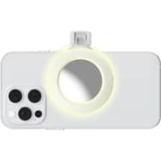 Porodo Mini Mirror Ring Light Clip White - PD-LFST153-WH