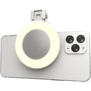 Porodo Mini Mirror Ring Light Clip White - PD-LFST153-WH