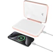 Porodo Power Bank With Mirror 5000mAh White/Rose Gold - PD-LFST161-WHRG