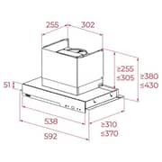 Teka Fully Integrated Hood 60cm Grey - INTEGRA GFI 67350 EOS