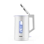 Tank Safe Touch Glass Kettle, 1.5L Capacity, 1500 Watts, Silver Frame, DG-2338