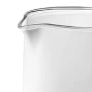 Tank Safe Touch Glass Kettle, 1.5L Capacity, 1500 Watts, Silver Frame, DG-2338