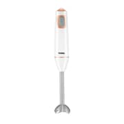Tank Hand Blender with 600ml BPA Free Beaker & 500ml Chopper, 5 Speed Control + Turbo, 600 Watts, WhiteGold , CM-6003-1