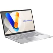 Asus Vivobook 15 (2025) Laptop - 1st Series / Intel Core 5-120U / 15.6inch FHD / 512GB SSD / 16GB RAM / Shared Intel Graphics / Windows 11 Home / English & Arabic Keyboard / Cool Silver / Middle East Version - [X1504VA-BQ580W]