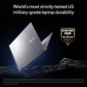 Asus Vivobook S14 Flip 2-in-1 (2025) Laptop - 13th Gen / Intel Core i5-13420H / 14inch WUXGA / 512GB SSD / 16GB RAM / Shared Intel Iris Xe Graphics / Windows 11 Home / English & Arabic Keyboard / Cool Silver / Middle East Version - [TP3402VA-LZ669W]