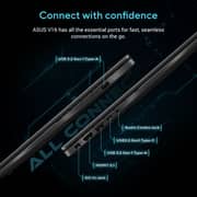 Asus V16 Gaming (2025) Laptop - 2nd Series / Intel Core 5-210H / 16inch WUXGA / 512GB SSD / 16GB RAM / 6GB NVIDIA GeForce RTX 4050 Graphics / Windows 11 Home / English & Arabic Keyboard / Black / Middle East Version - [V3607VU-RP038W]