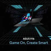 Asus V16 Gaming (2025) Laptop - 2nd Series / Intel Core 5-210H / 16inch WUXGA / 512GB SSD / 16GB RAM / 6GB NVIDIA GeForce RTX 4050 Graphics / Windows 11 Home / English & Arabic Keyboard / Black / Middle East Version - [V3607VU-RP038W]