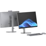 HP OmniStudio X All-in-One (2025) Desktop - 2nd Series / Intel Core Ultra 7-258V / 27inch 4K / 1TB SSD / 32GB RAM / Shared Intel Arc Graphics / Windows 11 Home / English & Arabic Keyboard / Meteor Silver / Middle East Version - [27-CS1001NE]