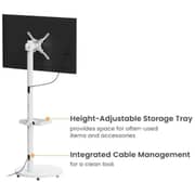 BEETEC Mobile Monitor Stand 14– 40 Inch Screens, VESA 200x200mm, White TF-FMS801W
