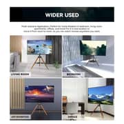 BEETEC Tripod TV Floor Stand with Wooden Legs 32–65 Inch TVs, VESA 400x400mm, Black TF-FS65B