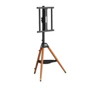 BEETEC Tripod TV Floor Stand with Wooden Legs 32–65 Inch TVs, VESA 400x400mm, Black TF-FS65B