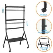 BEETEC Mobile TV Stand 32–86 Inch TV Screens, VESA 600x400mm, Black TF-RG9B