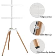 BEETEC Tripod TV Floor Stand 32–65 Inch Flat Screen TVs, VESA 600x400mm, White TF-FS109W