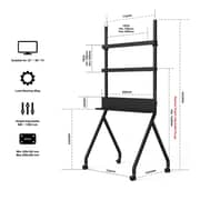 Beetec Mobile TV Stand 50-86 Inch Black - TF-RG8B