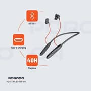 Porodo Soundtec Echo Flex Wireless In Ear Neckband Black