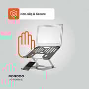 Porodo Laptop Stand Silver - PD-HSM09-SL
