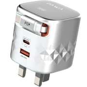 Pawa Wall Charger Grey/Black - PW-TAR50ACT-GYBK
