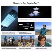 Oppo Reno 14 Pro 5G 512GB 12GB RAM Titanium Grey Dual Sim Smartphone