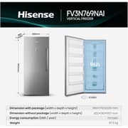 Hisense Upright Freezer 592L Silver - FV3N769NAI