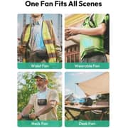 Aecooly Flow 1 Pc Waist Fan Transparent/Black - UH01
