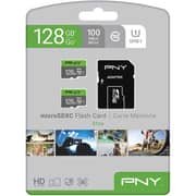 PNY Elite Memory Card 128GB Green/Grey - P-SDU128X2U1100EL-GE