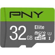 PNY Elite Memory Card 32GB Green/Grey - P-SDU32GU185GW-GE