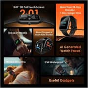Oraimo Watch 5 Lite Smart Watch Black