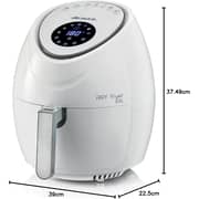 Ariete XXL Air Fryer, Digital, 7 Liter, 1800 Watt - White - 4618