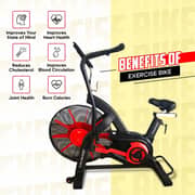 Sparnod Fitness Upright Air Exercise Bike - SAB-11