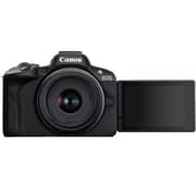 Canon Mirrorless Digital Camera Black - EOS R50 + RF50mm F1.8 STM Lens