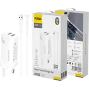 Dudao USB A To Lightning Fast Charging Adapter With Cable Set White - A15L