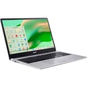 Acer Chromebook 315 (2021) Laptop - Intel Celeron-N4500 / 15.6inch FHD / 64GB Flash Storage / 4GB RAM / Shared Intel UHD Graphics / Chrome OS / English Keyboard / Sparkly Silver / International Version - [CB3154HC0BR]