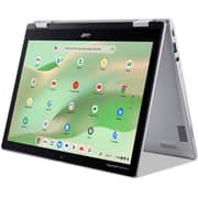 Acer Chromebook Spin 312 2-in-1 Convertible (2023) Laptop - Intel Core i3-N305 / 12.2inch WUXGA / 128GB EMMC / 8GB RAM / Shared Intel UHD Graphics / Chrome OS / English Keyboard / Silver / International Version - [CP3121HN34Z7]