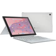 Asus Chromebook 2-in-1 Convertible (2022) Laptop - MediaTek Kompanio 520 / 10.5inch WUXGA / 64GB EMMC / 4GB RAM / Shared MediaTek Graphics / Chrome OS / English Keyboard / Fog Silver / International Version - [CM3001DM2A-M8186]