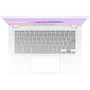 Asus Chromebook Plus (2023) Laptop - 13th Gen / Intel Core i5-1335U / 14inch FHD / 128GB SSD / 8GB RAM / Shared Intel Iris Xe Graphics / Chrome OS / English Keyboard / Pearl White / International Version - [CX3402CVA-I5128]