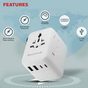 Honeywell 1 Pc 70W World Travel Adapter White - HC000070