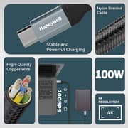 Honeywell USB-C To USB-C Cable 1.2m Black - HC000702