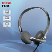Honeywell Suono P40 On Ear Wired Headset Black