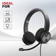 Honeywell Trueno U30 On Ear Wired Headset Black