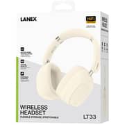 Lanex Wireless Over Ear Headset Cream