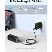 Ravpower Power Bank 10400mAh Black With Wall Charger Combo - RPPB208 + RP-CB1021 USB-C to USB-C Cable