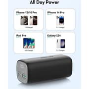 Ravpower Power Bank 10400mAh Black With Wall Charger Combo - RPPB208 + RP-CB1021 USB-C to USB-C Cable