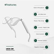 Green Lion Hamburg Smart Audio Glasses White - GNHMBSMTGLSWH