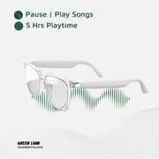 Green Lion Hamburg Smart Audio Glasses White - GNHMBSMTGLSWH
