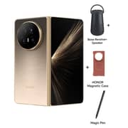 Honor Magic V5 5G 512GB 16GB RAM Dawn Gold Dual Sim Smartphone with Free Gifts (Bose Revolve + Magic Pen + Honor Magnetic Case), Comes with 1 year screen damange warranty - Pre-order