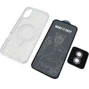 URR 3-in-1 HD Protection Bundle Set Clear iPhone 16 Plus - BK02