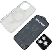 URR 3-in-1 HD Protection Bundle Set Clear iPhone 16 Pro - BK06