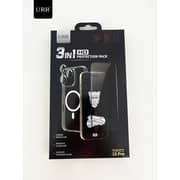 URR 3-in-1 HD Protection Bundle Set Clear iPhone 16 Pro - BK06